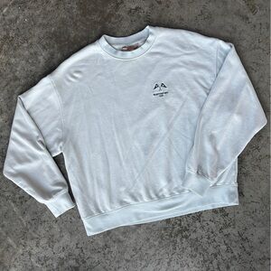 Comfy Crewneck H&M Balance & Wellness Club Mint Blue Loungewear Sweatshirt